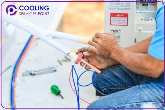 Pipe & Wiring Work |- Cooling Services Point | AC Pipe & Wiring